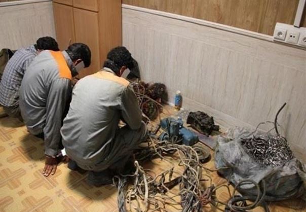 انهدام ۵ باند سرقت سیم و کابل برق در یزد