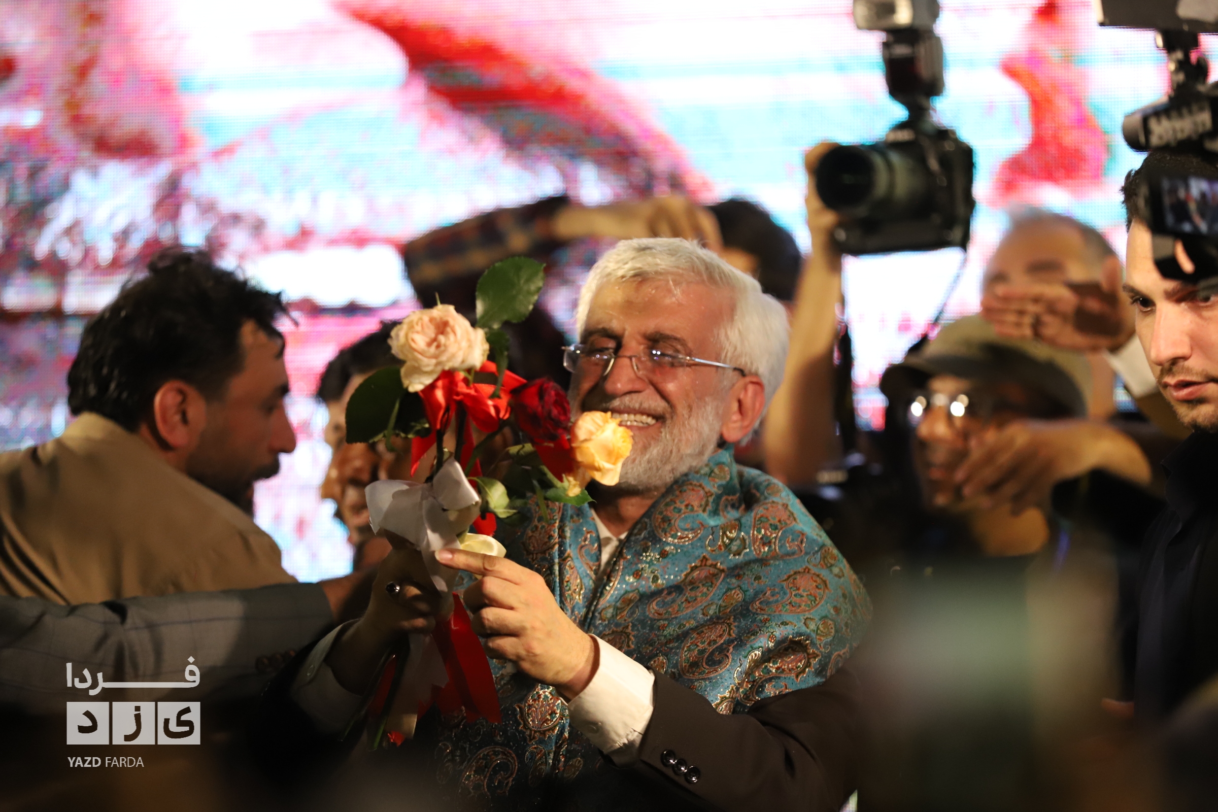 استقبال مردم یزد از سعید جلیلی