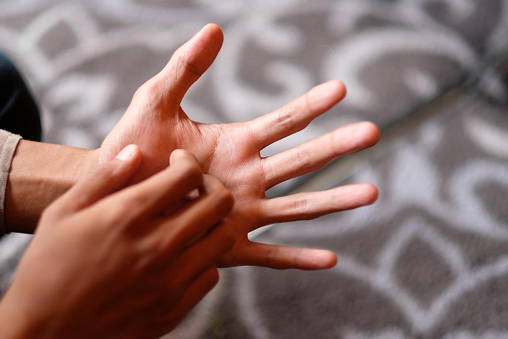 تغییرات کف دست نشانه این بیماری است