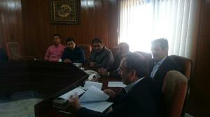 نشست فرماندار خاتم با مدير اداره امور شعب بانك صادرات استان يزد   