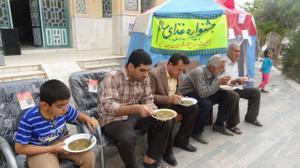 جشنواره غذای سالم توسط داوطلبان جمعیت هلال احمر شهرستان میبد 