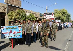 رژه هفته دفاع مقدس در طبس