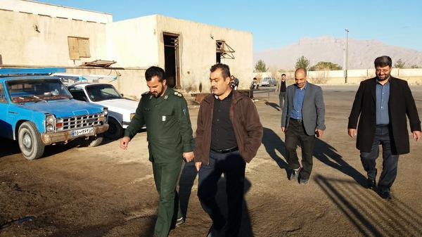 بازدید فرمانده ناحیه مقاومت بسیج مهریزاز کشتارگاه صنعتی معین دام یزد