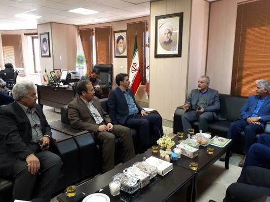 نشست محمد شفیع ملک زاده رئیس نظام صنفی کشاورزی کشور با سید مهدی طلائی مقدم معاون استاندار و فرماندار ویژه شهرستان طبس