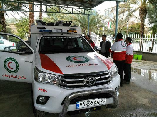 اختصاص خودرو امداد و نجات با ست کامل امداد و نجات به شهرستان طبس