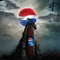 امشب تبلیغات  شرکت نوشابه را بر روی ماه ببینید