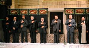 مراسم عزاداری شهادت حضرت فاطمه (س) در محضر مقام معظم رهبری/تصویری