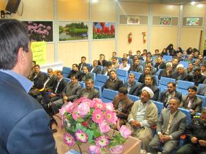 مراسم تودیع و معارفه معاون فرماندار و بخشداران مرکزی بهاباد  و بخش  آسفیچ برگزار شد