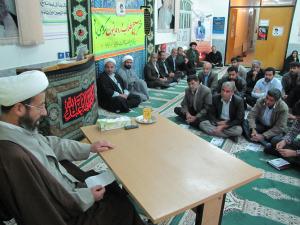 گردهمایی مشترک ائمه جمعه و جماعت مساجد و فرماندهان پایگاه شهرستان بهاباد برگزار شد 