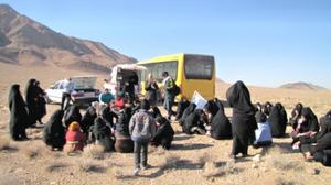  كوه پيمايي بانوان شاغل در ادارات شهرستان ميبد